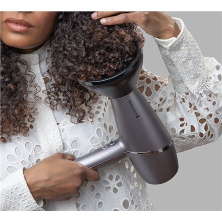 Remington Hair dryer , AC9800 Proluxe You Adaptive , 2400 W , Number of temperature settings 3 , Ionic function , Diffuser nozzle , Silver