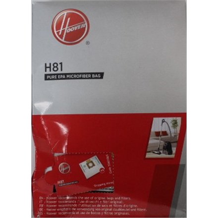 SALE OUT. , Hoover Pure Epa microfiber Vacuum cleaner bags , H81, , White , DAMAGED PACKAGING