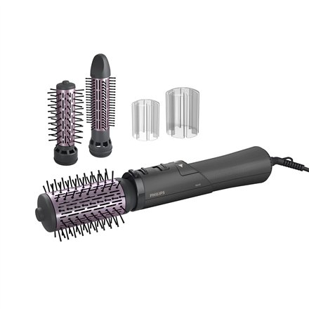Philips Hot Air Styler , BHA715/00 7000 Series , Ion conditioning , Number of heating levels 3 , 1000 W , Dark charcoal gray/Light pink metallic
