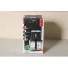 SALE OUT. Caso 01747 Chop & Go, Multi chopper, 200 W, 4 stainless steel blades, Emulsifying disc, Glass container 1 L, Black, UNPACKED, SCRATCHED TOP OF THE LID , Caso , Multi Chopper , Chop & Go , Black , 200 W , UNPACKED, SCRATCHED TOP OF THE LI