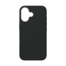 CARE Fashionable Case , Back cover , Apple , iPhone 16 , Recycled plastic , Black , MagSafe
