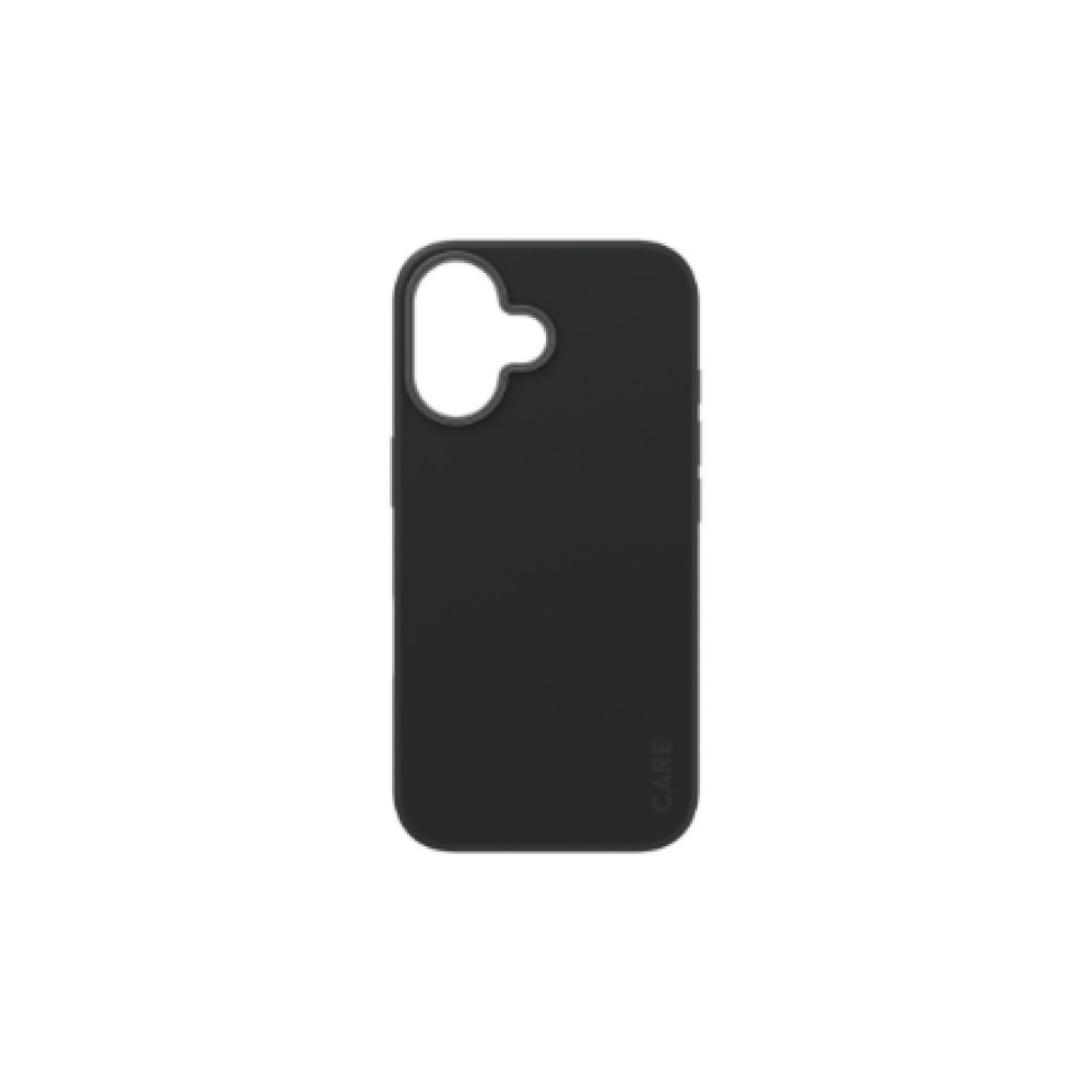 CARE Fashionable Case , Back cover , Apple , iPhone 16 , Recycled plastic , Black , MagSafe