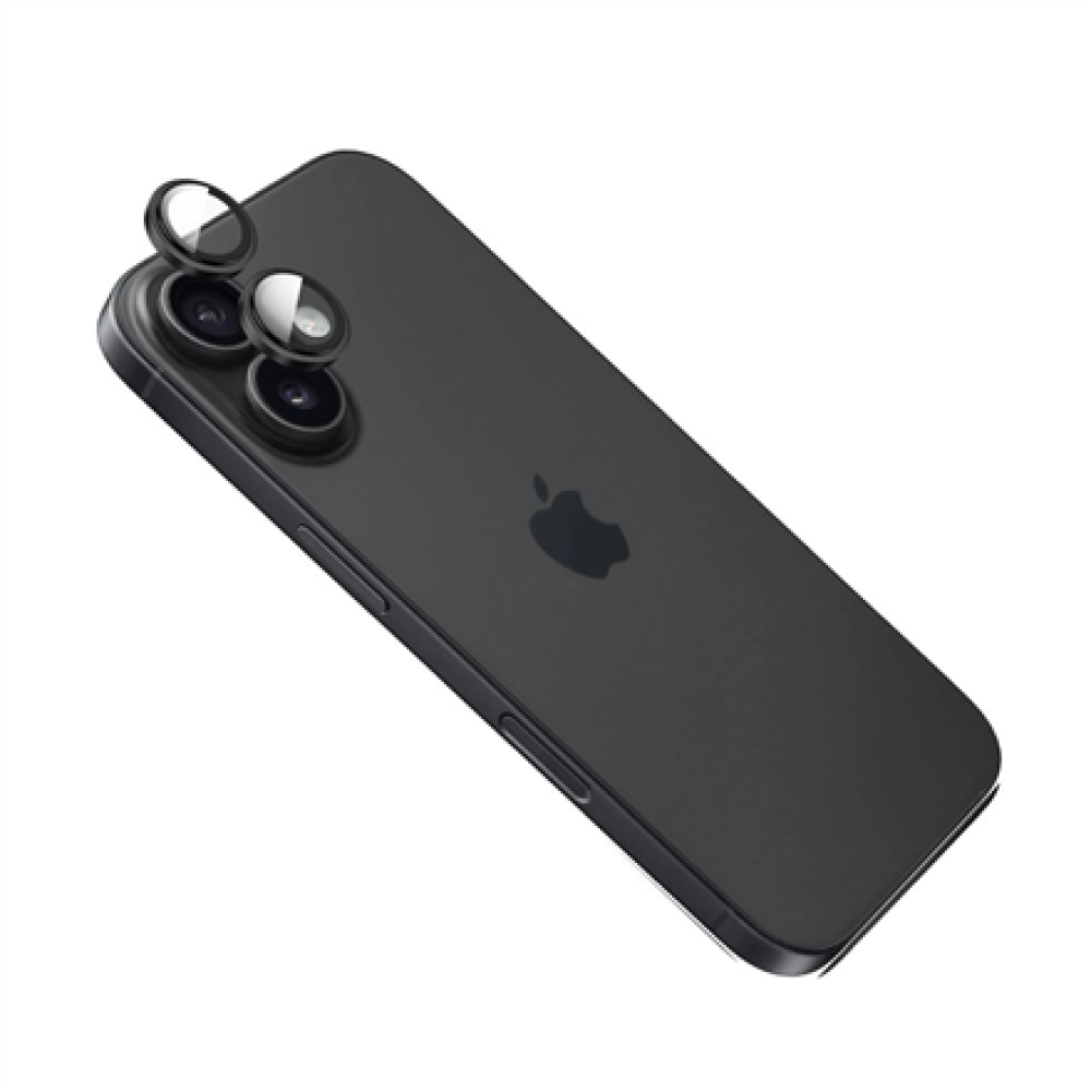 Fixed Camera glass , Apple , iPhone 17 , Glass , Black