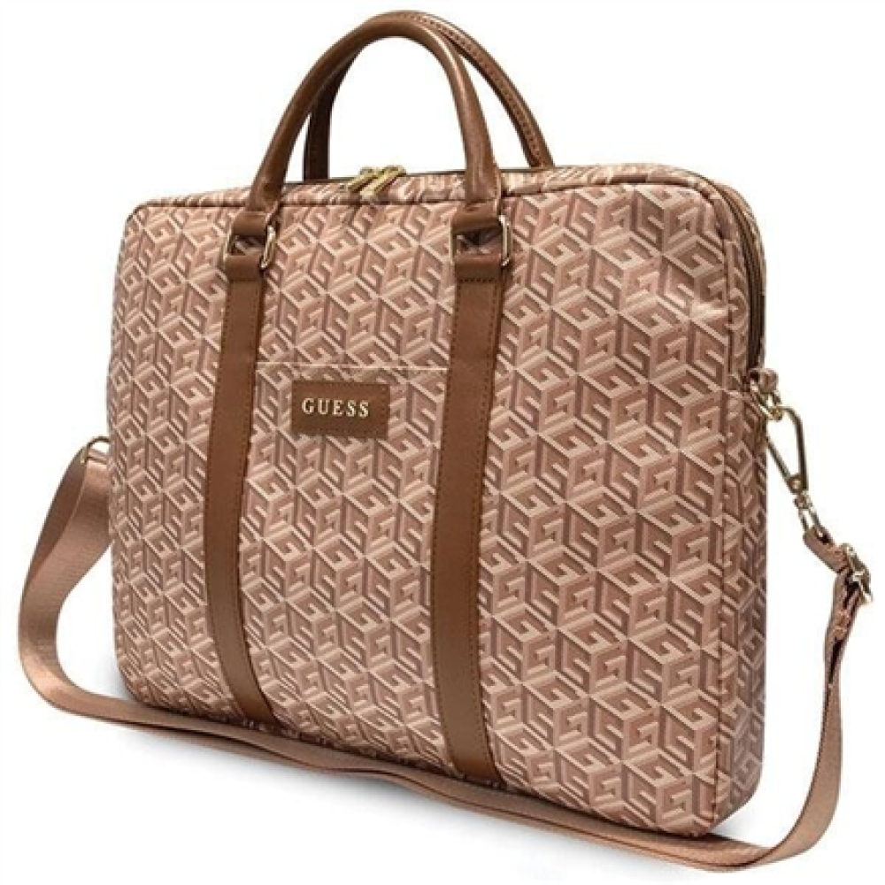 GUESS , GCube Stripes GUCB15HGCFSEW , Fits up to size 16 , Laptop Bag , Brown