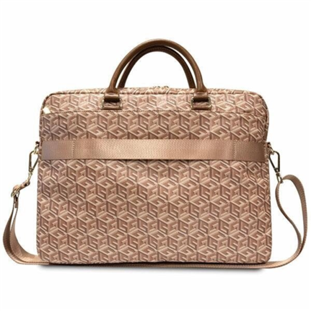 GUESS , GCube Stripes GUCB15HGCFSEW , Fits up to size 16 , Laptop Bag , Brown