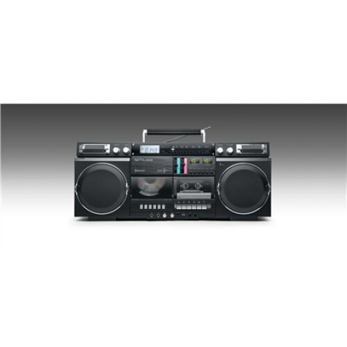 Muse , Ghetto Blasters , M-380 GB , AUX in , Bluetooth , Cassette deck , CD player , Black
