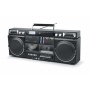 Muse , Ghetto Blasters , M-380 GB , AUX in , Bluetooth , Cassette deck , CD player , Black