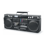 Muse , Ghetto Blasters , M-380 GB , AUX in , Bluetooth , Cassette deck , CD player , Black