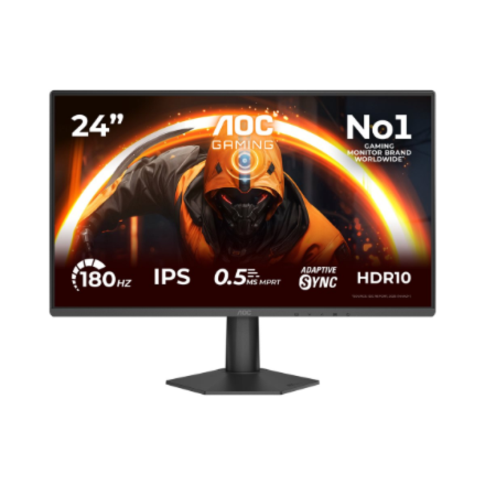 AOC 24G50F , 24 , IPS , FHD , 16:9 , 180 Hz , 4 ms , 1920 x 1080 pixels , 300 cd/m² , HDMI ports quantity 1 , Black