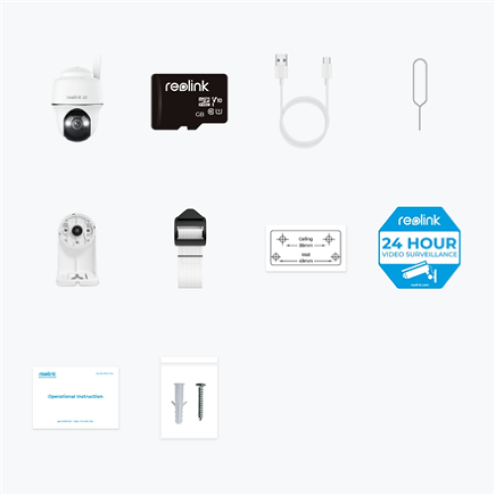 Reolink , 4K 4G LTE Wire Free Camera , Go Series G440 , Dome , 8 MP , Fixed , IP64 , H.265 , MicroSD (Max. 128GB)