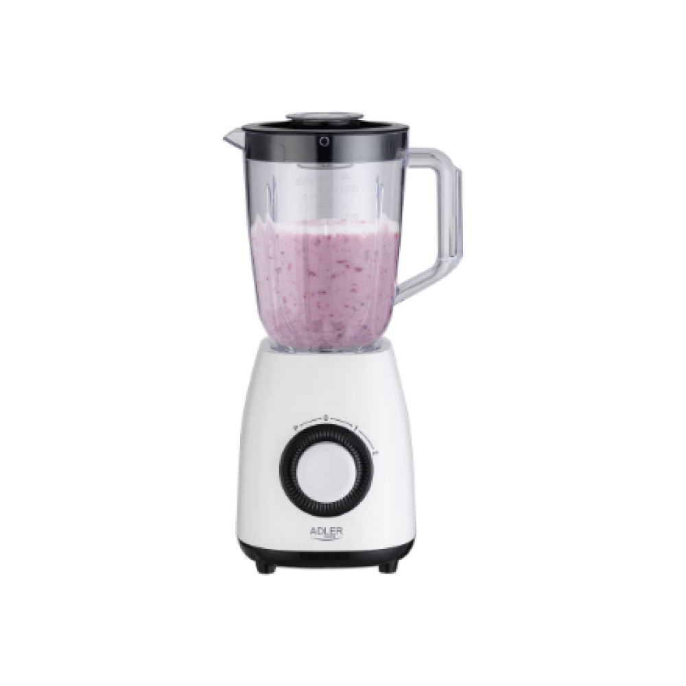 Adler , Blender with jar , AD 4085 , Tabletop , 1000 W , Jar material Plastic , Jar capacity 1.5 L , White
