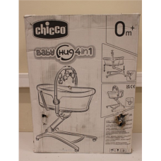 SALE OUT. CHICCO Baby Hug 4 in 1 Glacial Multifunctional Crib, Gray , Chicco , DAMAGED PACKAGING, SCRATCHED ON LEGS
