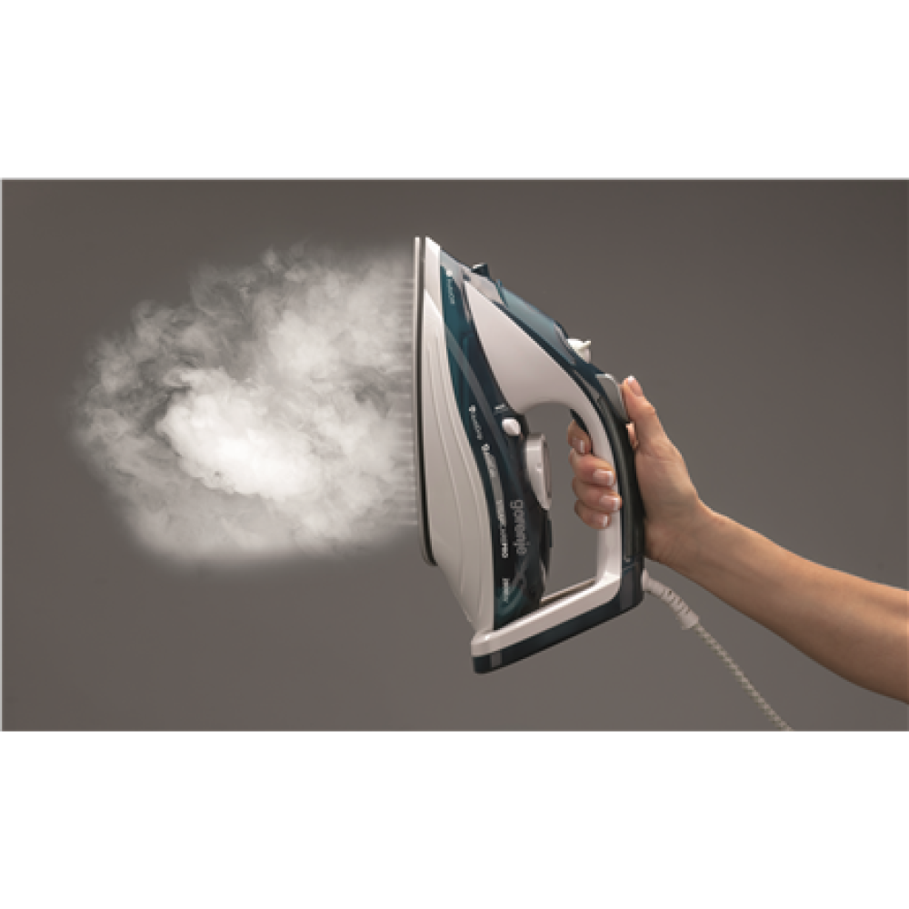 Gorenje , Steam Iron , SIH2800TQC , Steam Iron , 2800 W , Water tank capacity 350 ml , Continuous steam 35 g/min , Steam boost performance 100 g/min , Turquoise/White