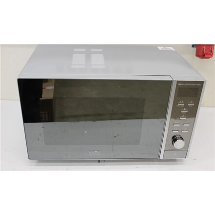 SALE OUT. Caso MG 25 Ceramic Microwave with Grill, Free standing, 900 W, 25 L, Black , Caso , Microwave oven with Grill , MG 25 , Free standing , 900 W , Grill , Silver , DAMAGED PACKAGING, UNEVEN SPACING BETWEEN DOOR AND CORPUS, DAMAGED WINDOW FILM