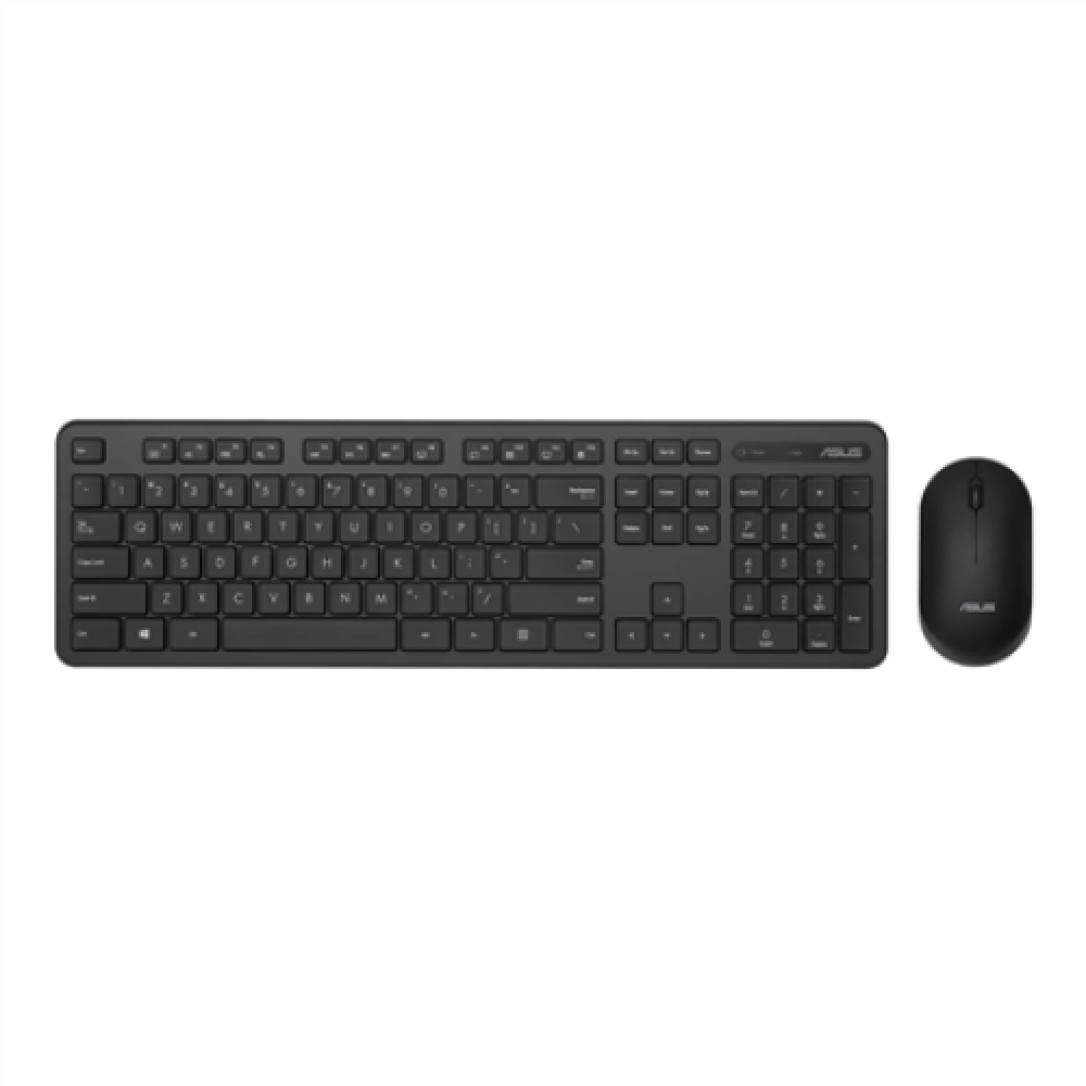 Asus , Keyboard and Mouse Set , CW100 , Keyboard and Mouse Set , Wireless , Mouse included , Batteries included , UI , Black