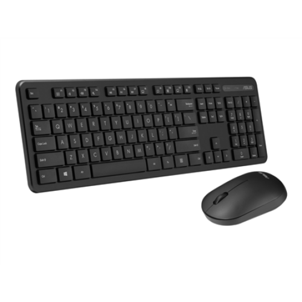Asus , Keyboard and Mouse Set , CW100 , Keyboard and Mouse Set , Wireless , Mouse included , Batteries included , UI , Black