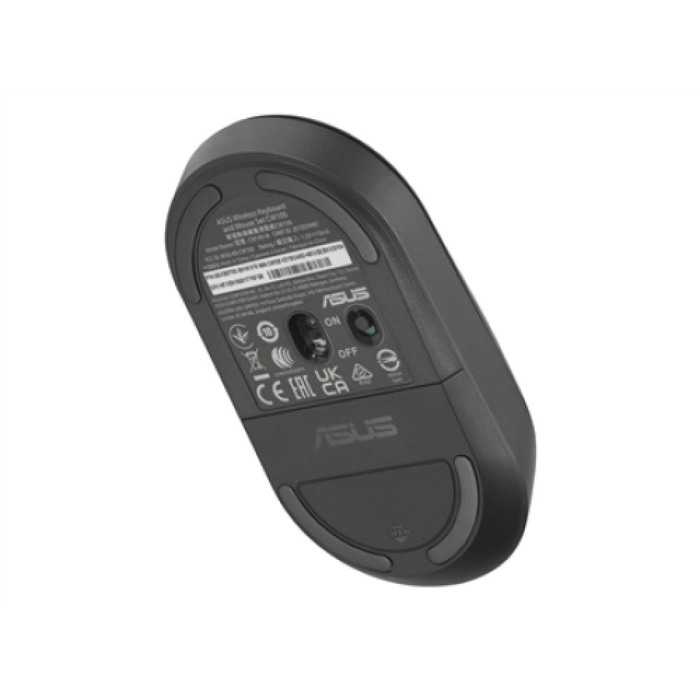 Asus , Keyboard and Mouse Set , CW100 , Keyboard and Mouse Set , Wireless , Mouse included , Batteries included , UI , Black