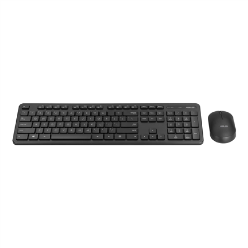 Asus , Keyboard and Mouse Set , CW100 , Keyboard and Mouse Set , Wireless , Mouse included , Batteries included , UI , Black