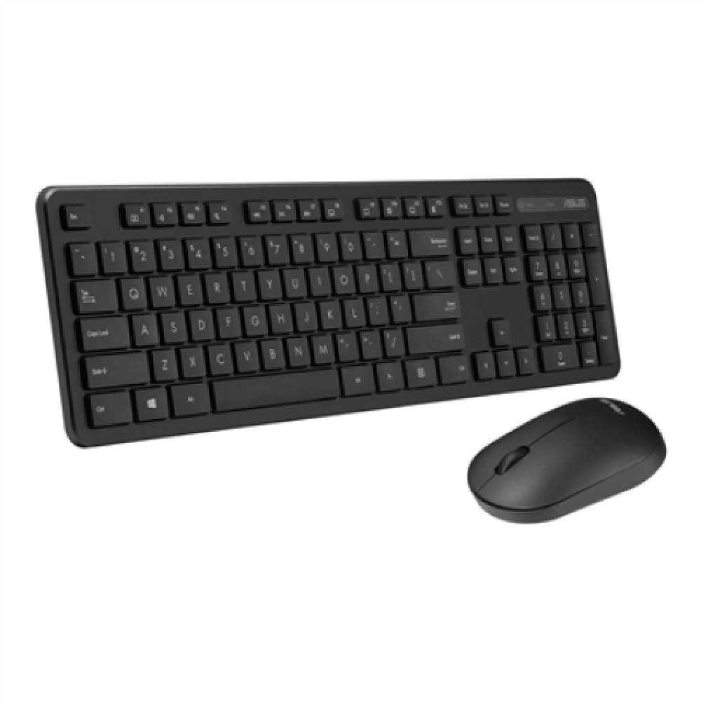 Asus , Keyboard and Mouse Set , CW100 , Keyboard and Mouse Set , Wireless , Mouse included , Batteries included , UI , Black