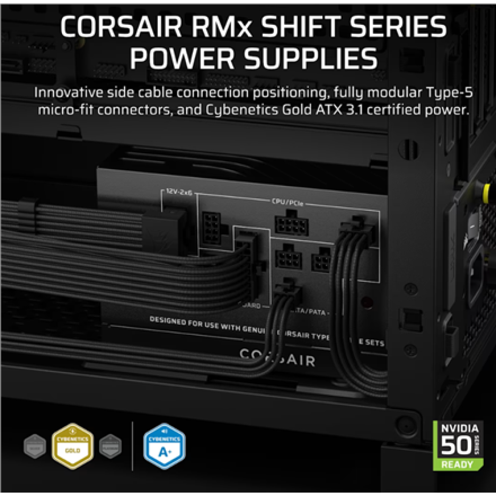 Corsair Fully Modular ATX Power Supply (EU) , RM750x SHIFT , 750 W , Black