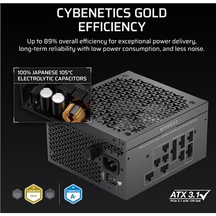 Corsair Fully Modular ATX Power Supply (EU) , RM750x SHIFT , 750 W , Black