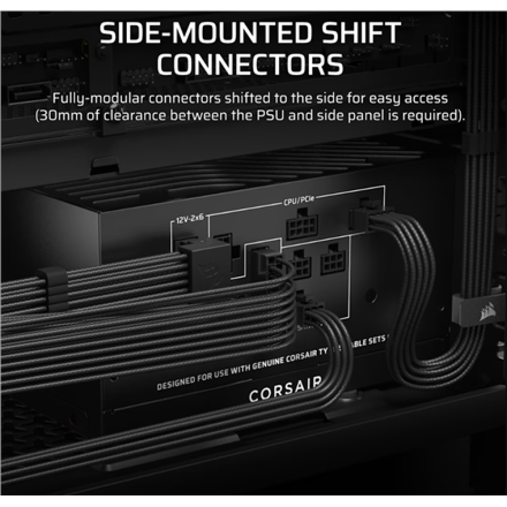 Corsair Fully Modular ATX Power Supply (EU) , RM750x SHIFT , 750 W , Black