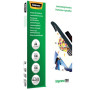 Fellowes , Laminating Pouch , A4 , Clear , Thickness: 100 micron, Qty Per Pack: 100 pcs; Ideal for notices, craft materials, signage and frequently handled documents; Compatible with all laminator brands