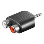 Goobay , RCA adapter. AUX jack 3.5 mm male to 2 stereo female , 11604