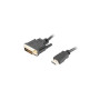 Lanberg HDMI to DVI-D Cable Dual Link with Gold-Plated 4K Connectors , CA-HDDV-20CU-0018-BK , HDMI to DVI-D , 1.8 m