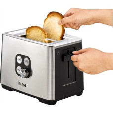 TEFAL , Toaster , Equinox TT420D30 , Power 900 W , Number of slots 2 , Housing material Stainless Steel , Stainless steel/Black