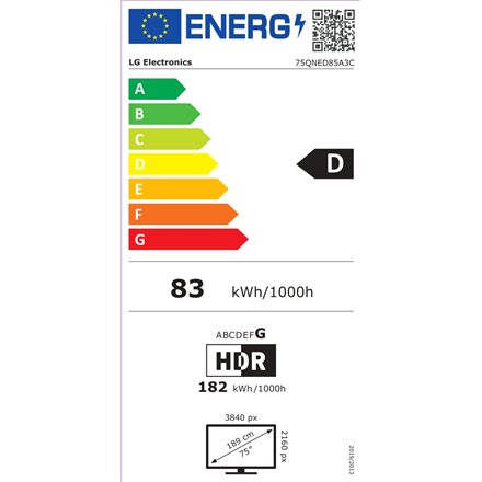 LG 75QNED85A3C , 75 , Smart TV , webOS 25 , UHD