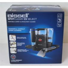 SALE OUT. Bissell , SpotClean C5 Select Portable Carpet and Upholstery Cleaner , 3928N , Corded operating , Handheld , Washing function , 400 W , Black/Blue , Warranty 24 month(s) , Battery warranty 24 month(s) , DAMAGED PACKAGING, SMALL SCRATCHED ON TOP