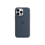 Apple 14 Pro Max Silicone Case with MagSafe Storm Blue
