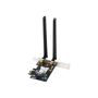 AX1800 Dual-Band Bluetooth 5.2 PCIe Wi-Fi Adapter , PCE-AX1800 , 802.11ax , 574+1201 Mbit/s , Mbit/s , Ethernet LAN (RJ-45) ports , Mesh Support No , MU-MiMO Yes , No mobile broadband , Antenna type External , month(s)