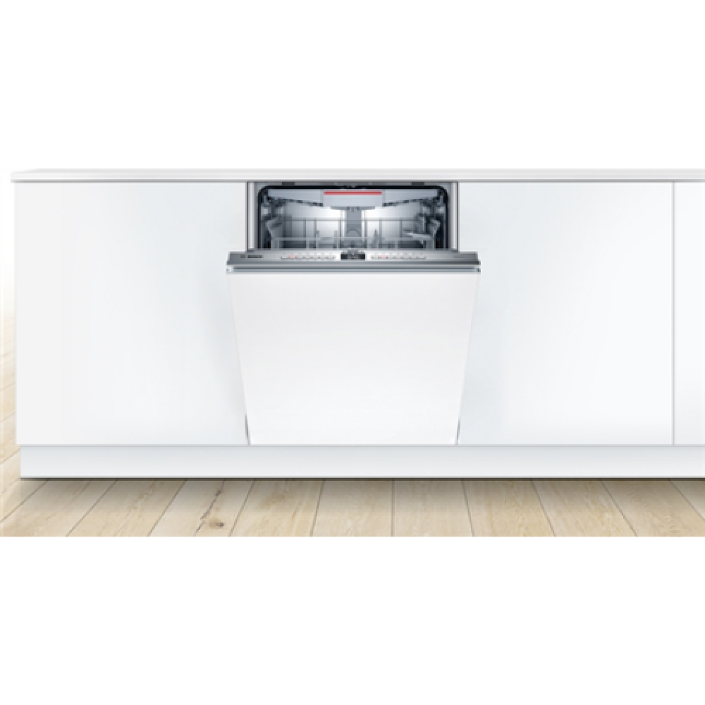 Built-in , Dishwasher , SBH4HVX37E , Width 59.8 cm , Number of place settings 13 , Number of programs 6 , Energy efficiency class E , Display , AquaStop function , White , Height 86.5 cm