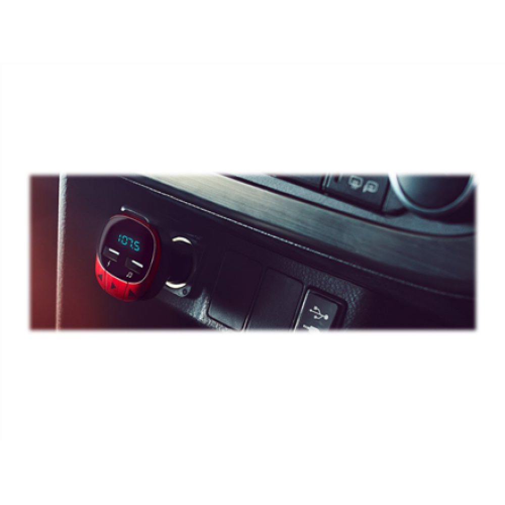 Energy Sistem Car FM Transmitter , Red