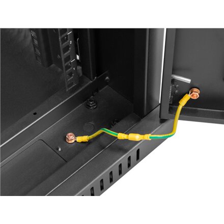 Lanberg , Rack cabinet 19 free-standing 15U/800x1000 (flat pack) with mesh door, LCD , FF01-8015-23BL , Black