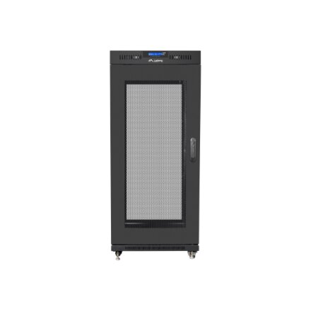 Lanberg , Rack cabinet 19 free-standing 15U/800x1000 (flat pack) with mesh door, LCD , FF01-8015-23BL , Black