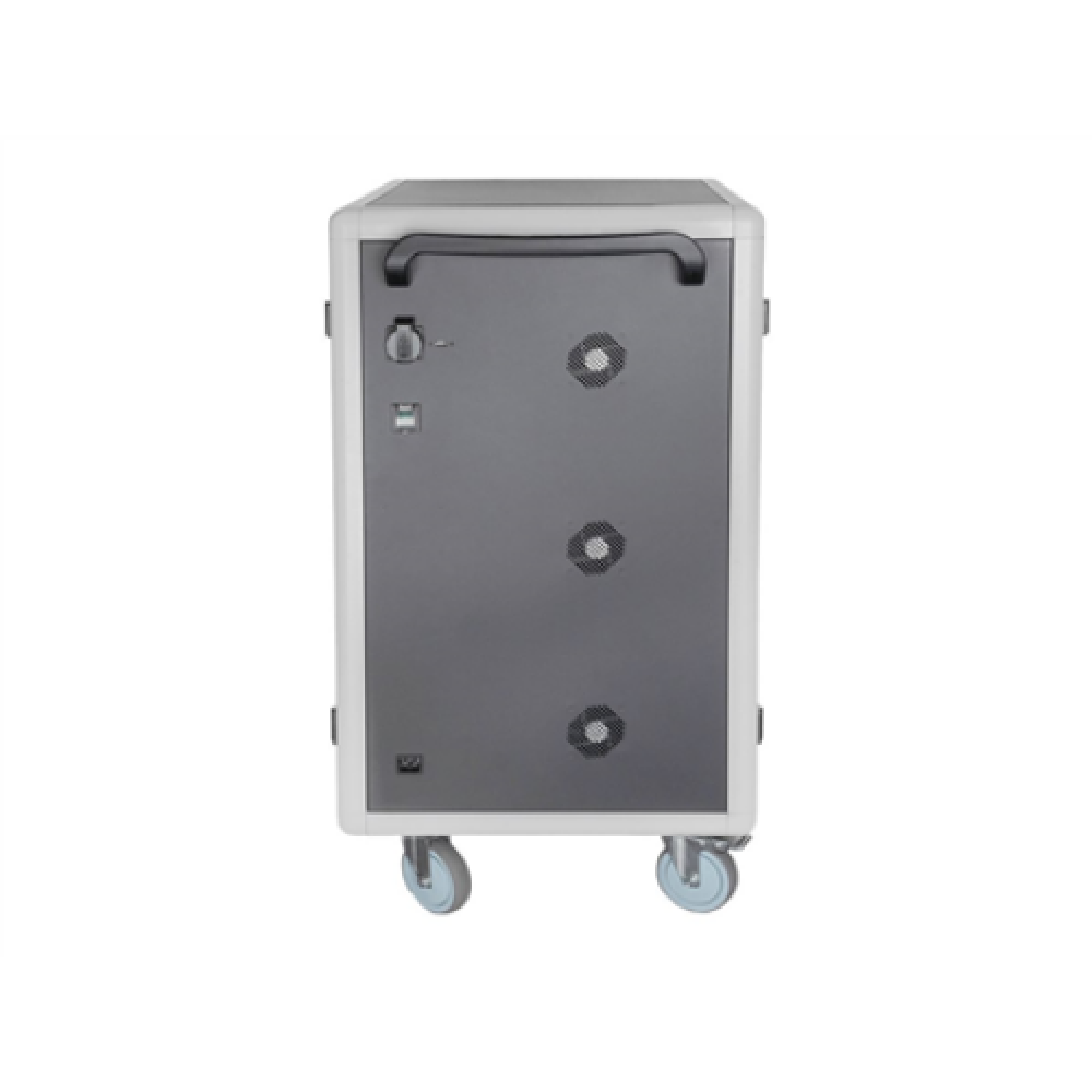 Digitus , Black , Charging Trolley 30 Notebooks / Tablets up to 15.6 , Pressure lock system with swiveling lever handle on the front and back door, lockable; Safety plug socket with switch on the side
