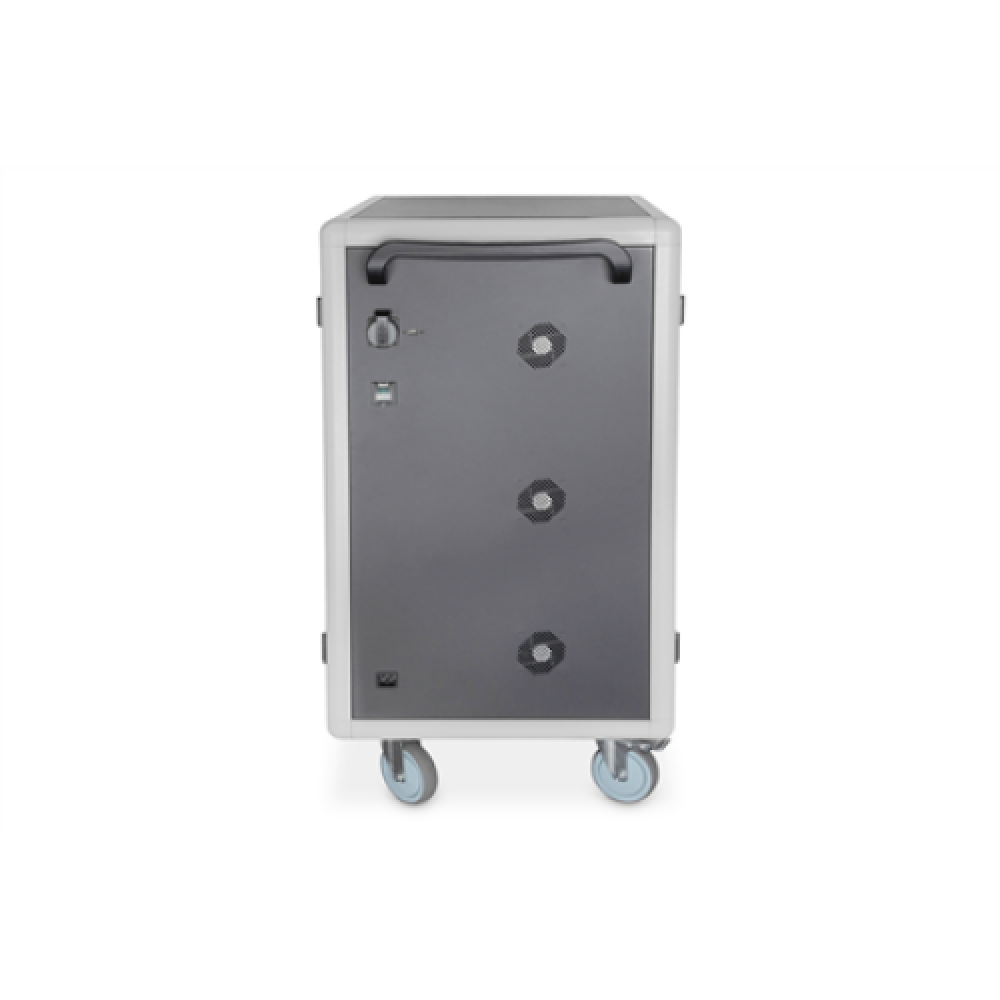 Digitus , Black , Charging Trolley 30 Notebooks / Tablets up to 15.6 , Pressure lock system with swiveling lever handle on the front and back door, lockable; Safety plug socket with switch on the side