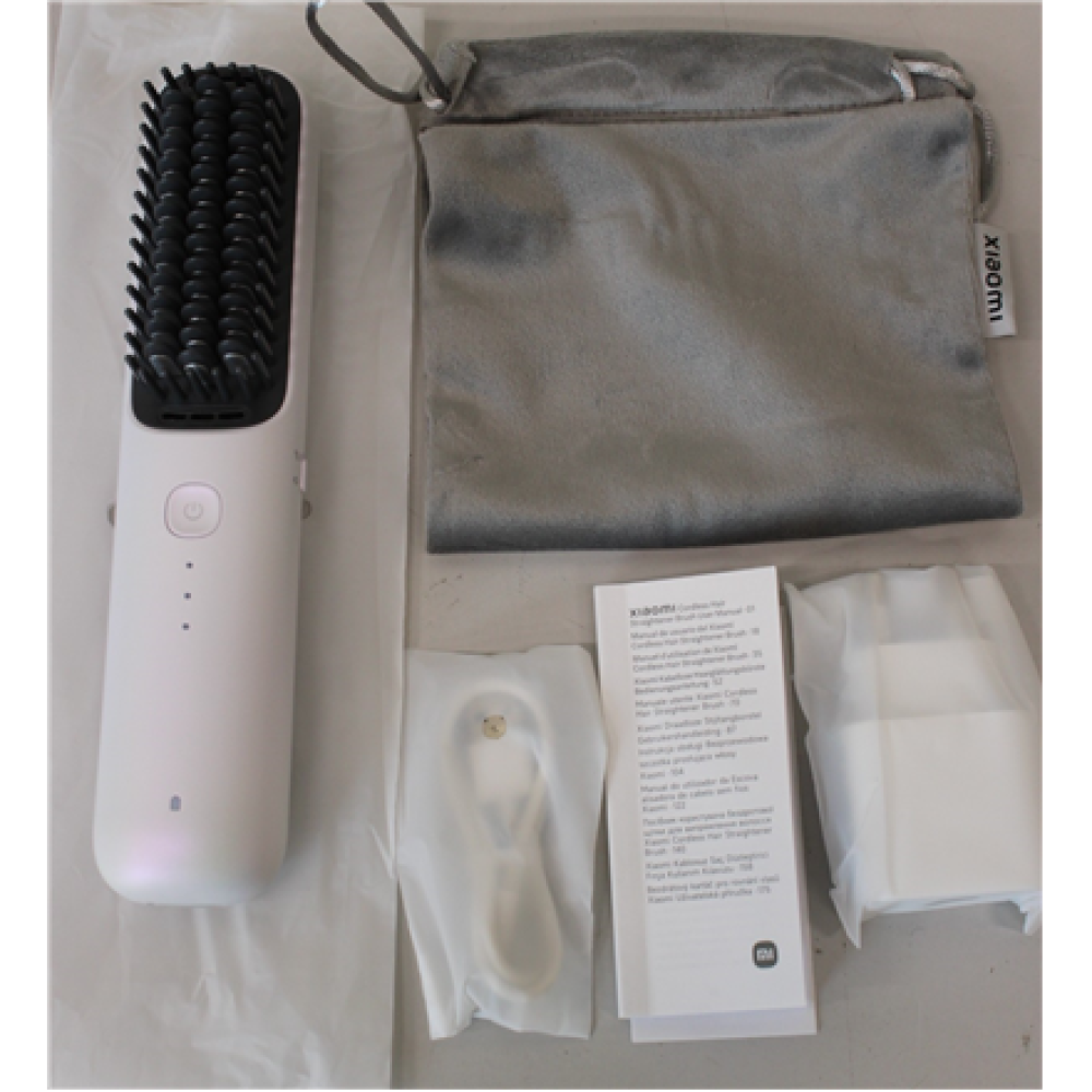 SALE OUT. Xiaomi Cordless Hair Straightener Brush EU , Warranty 24 month(s) , Ceramic heating system , Ionic function , Temperature (min) 160 °C , Temperature (max) 200 °C , DEMO