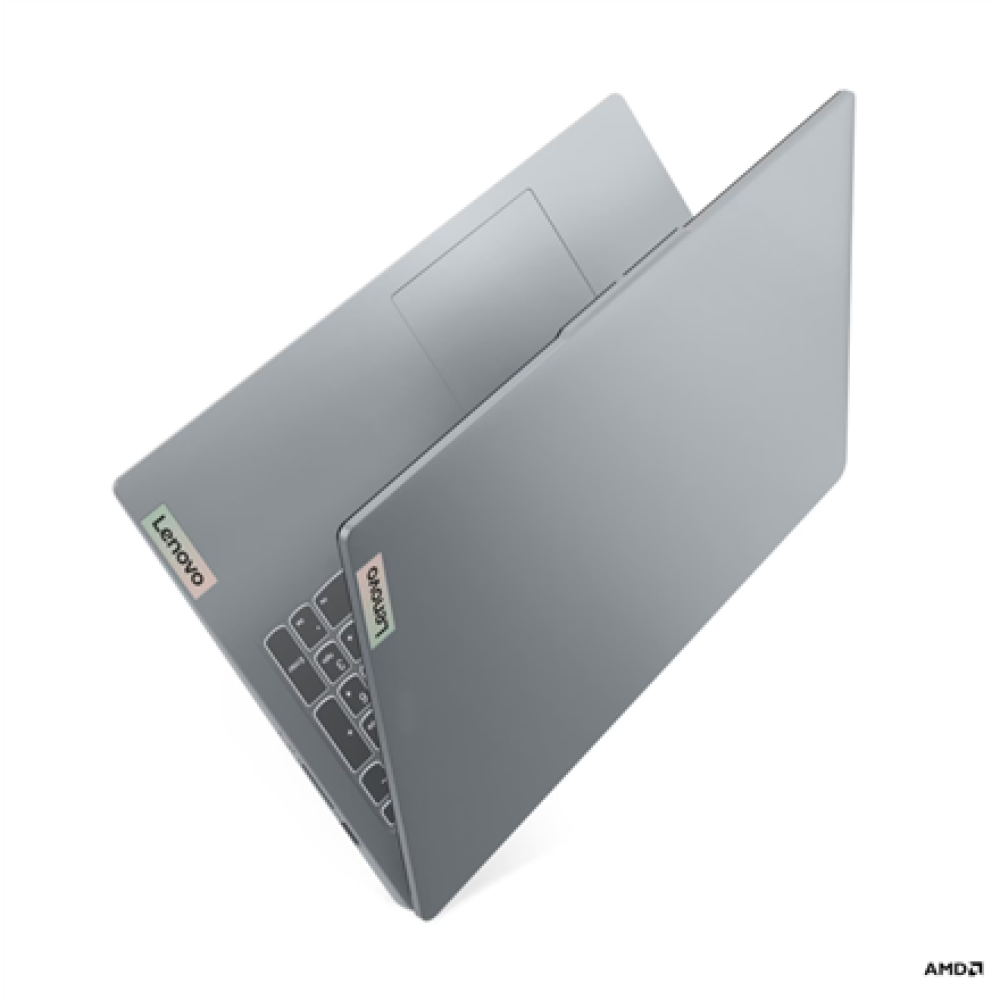 Lenovo IdeaPad Slim 3 15AMN8 AMD , Arctic Grey , 15.6 , IPS , FHD , 1920 x 1080 pixels , Anti-glare , AMD Ryzen 5 , 40 , 16 GB , Soldered LPDDR5 , Solid-state drive capacity 512 GB , AMD Radeon 610M Graphics , Windows 11 Home , 802.11ax , Bluetooth versio
