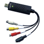 Logilink USB 2.0 A/V grabber, USB-A/M to 3x RCA + Mini-DIN 5/F, Windows 11 VG0030 3x RCA (female) USB-A, USB 2.0 (male)