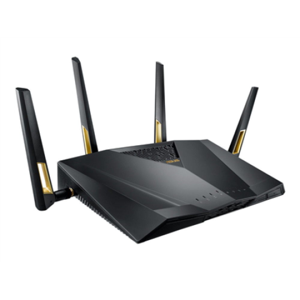 Wireless Dual Band Gigabit Router, UK , RT-AX88U PRO , 802.11ax , 1148+4804 Mbit/s , 10/100/1000 Mbit/s , Ethernet LAN (RJ-45) ports 4 , Mesh Support Yes , MU-MiMO Yes , 3G/4G data sharing , Antenna type 4x External