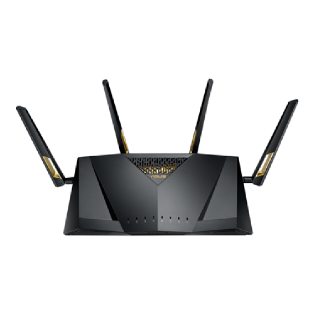 Wireless Dual Band Gigabit Router, UK , RT-AX88U PRO , 802.11ax , 1148+4804 Mbit/s , 10/100/1000 Mbit/s , Ethernet LAN (RJ-45) ports 4 , Mesh Support Yes , MU-MiMO Yes , 3G/4G data sharing , Antenna type 4x External