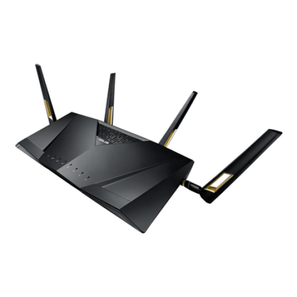 Wireless Dual Band Gigabit Router, UK , RT-AX88U PRO , 802.11ax , 1148+4804 Mbit/s , 10/100/1000 Mbit/s , Ethernet LAN (RJ-45) ports 4 , Mesh Support Yes , MU-MiMO Yes , 3G/4G data sharing , Antenna type 4x External