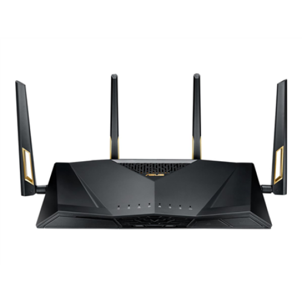 Wireless Dual Band Gigabit Router, UK , RT-AX88U PRO , 802.11ax , 1148+4804 Mbit/s , 10/100/1000 Mbit/s , Ethernet LAN (RJ-45) ports 4 , Mesh Support Yes , MU-MiMO Yes , 3G/4G data sharing , Antenna type 4x External