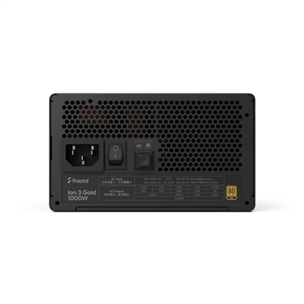 Fractal Design Power Supply, Black , Ion 3 Gold , 1000 W