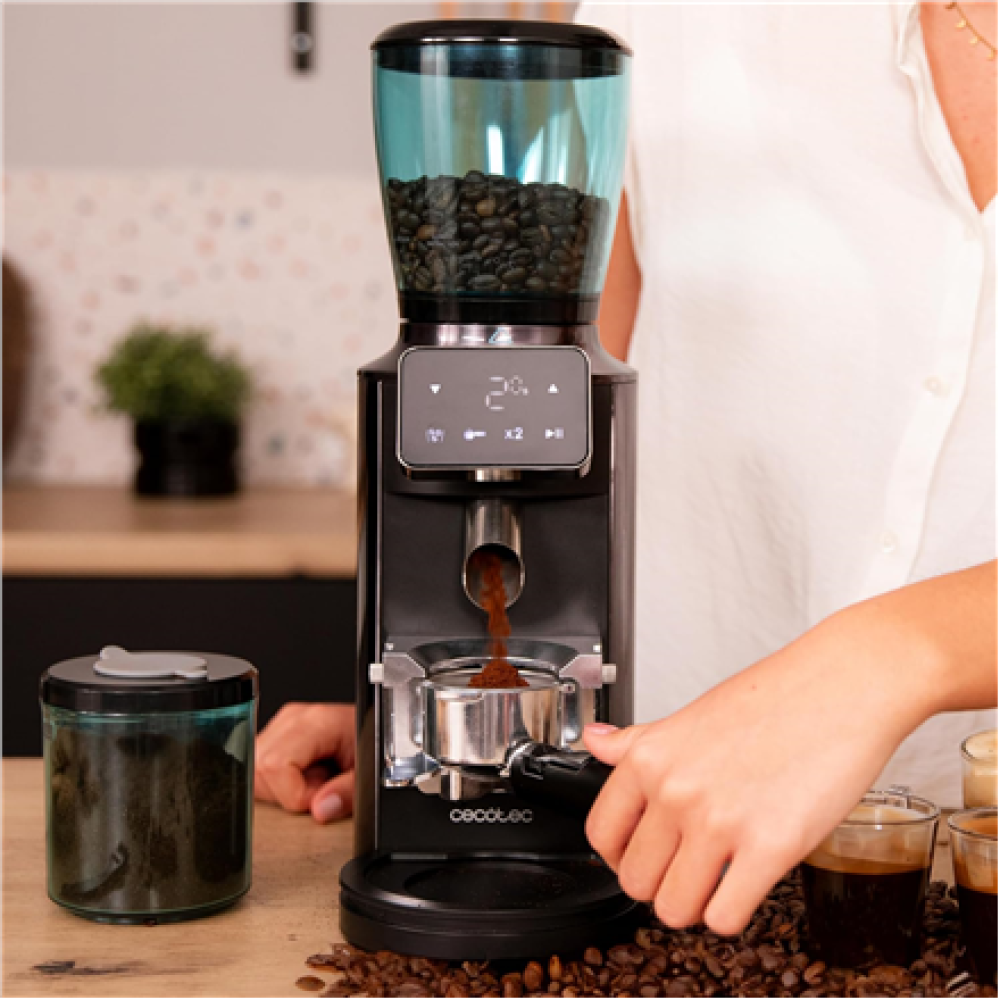 Cecotec Coffee Grinder , SteelMill Touch , 150 W , Coffee beans capacity 300 g , Number of cups 14 pc(s)