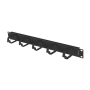 Lanberg 19 Cable Management 5 Rings, Type B, 1U , AK-1701-B , Black